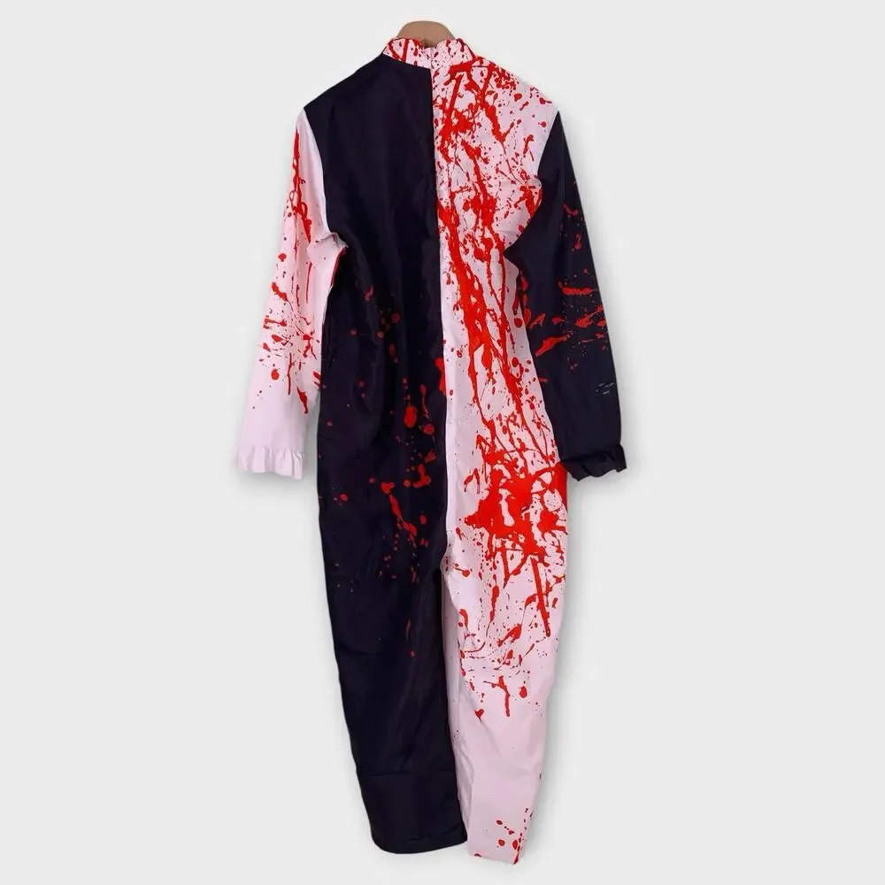New Adult Killer Clown Slasher Halloween Suit Costume Unisex Large 2XL Horror